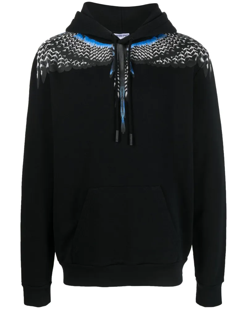 Marcelo Burlon | County of Milan Hoodie mit Grizzly Wings-Print Schwarz