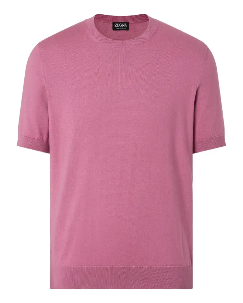 Ermenegildo Zegna Klassisches T-Shirt - Rosa Rosa