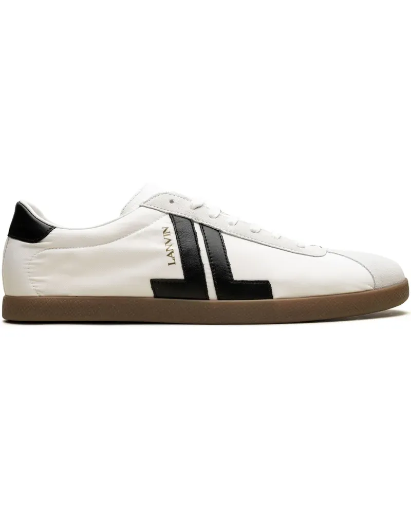 Lanvin Glen "White/Black" Sneakers - Weiß Weiß