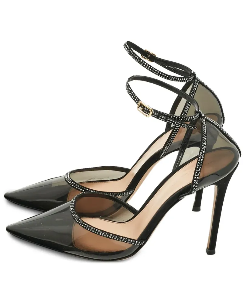 Gianvito Rossi Pumps mit Knöchelriemen - Schwarz Schwarz