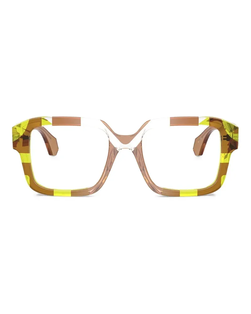 Alain Mikli Brille mit geometrischem Gestell - 003 Pointille Olive 003