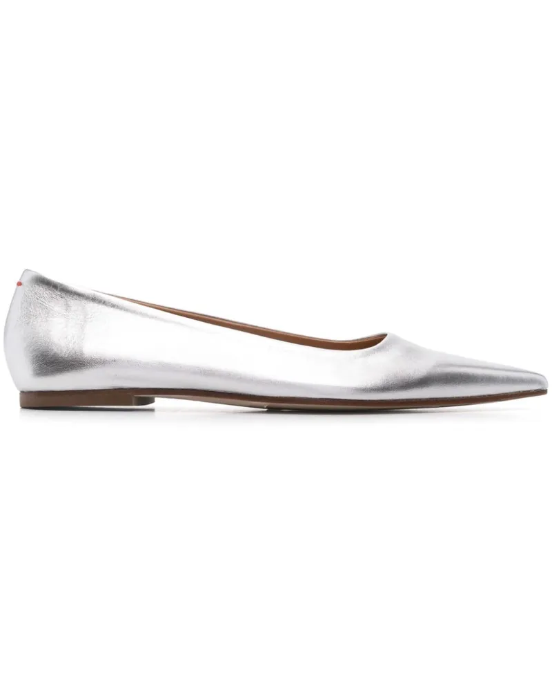 aeyde Cassy Ballerinas Silber