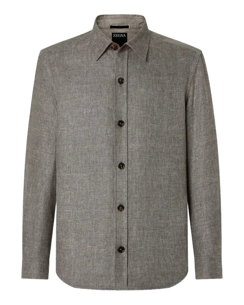 Ermenegildo Zegna Hemdjacke mit Knöpfen - Braun Braun