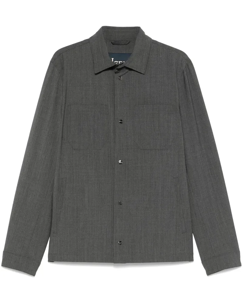 Herno Hemdjacke aus Interlock-Gewebe - Grau Grau
