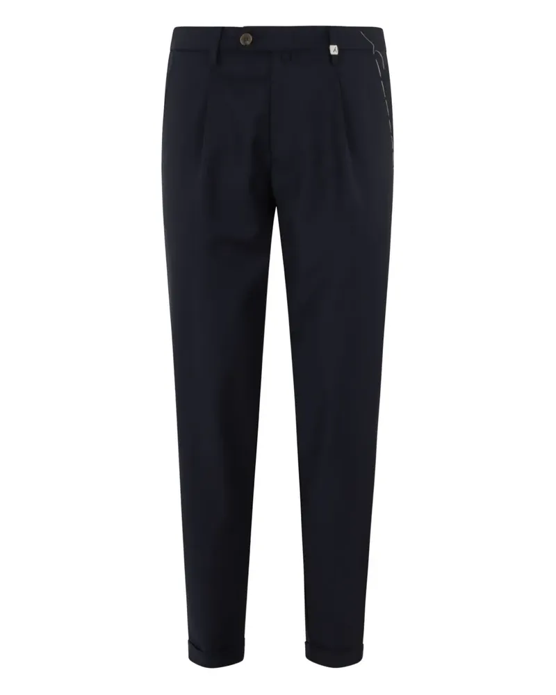 MYTHS Hose mit Bundfalten - Blau Blau