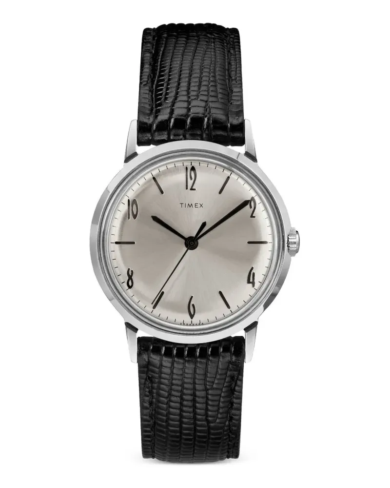 Timex Marlin Hand-Wound Armbanduhr 34mm - Silber Silber