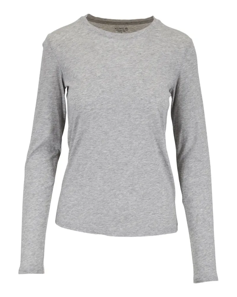 Vince Klassisches Langarmshirt - Grau Grau