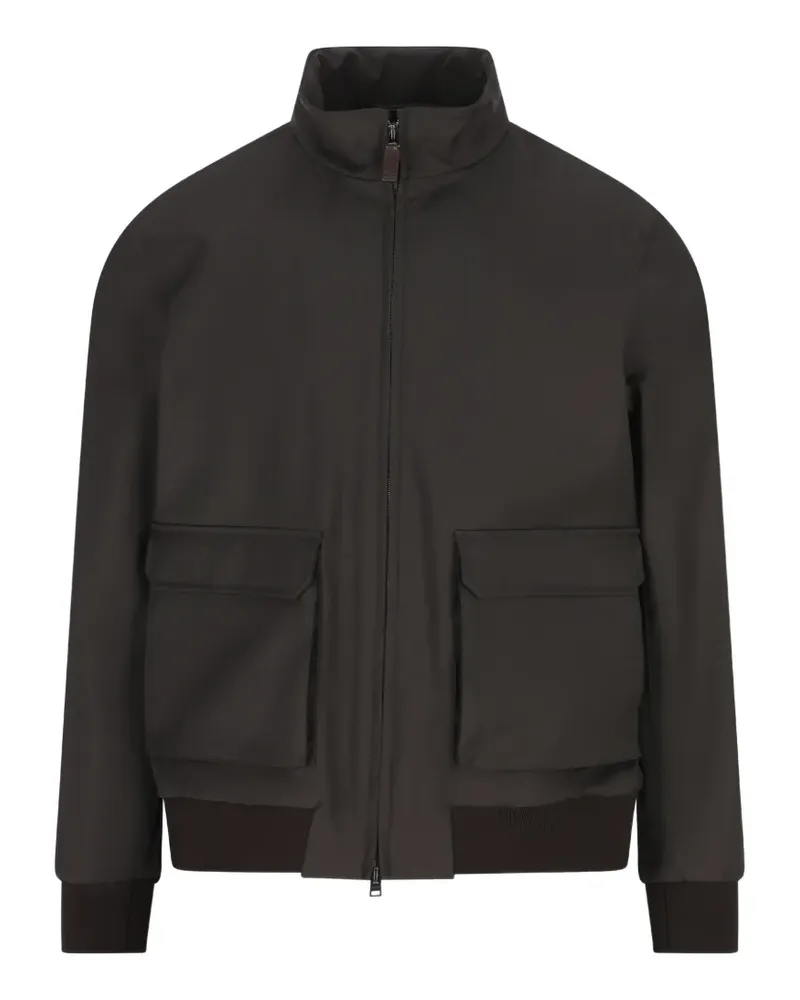 Herno pocket bomber jacket - Braun Braun