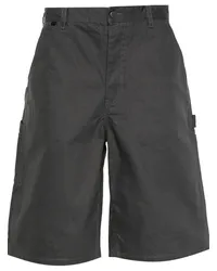 Acne Studios Canvas-Shorts mit Face-Patch Grau