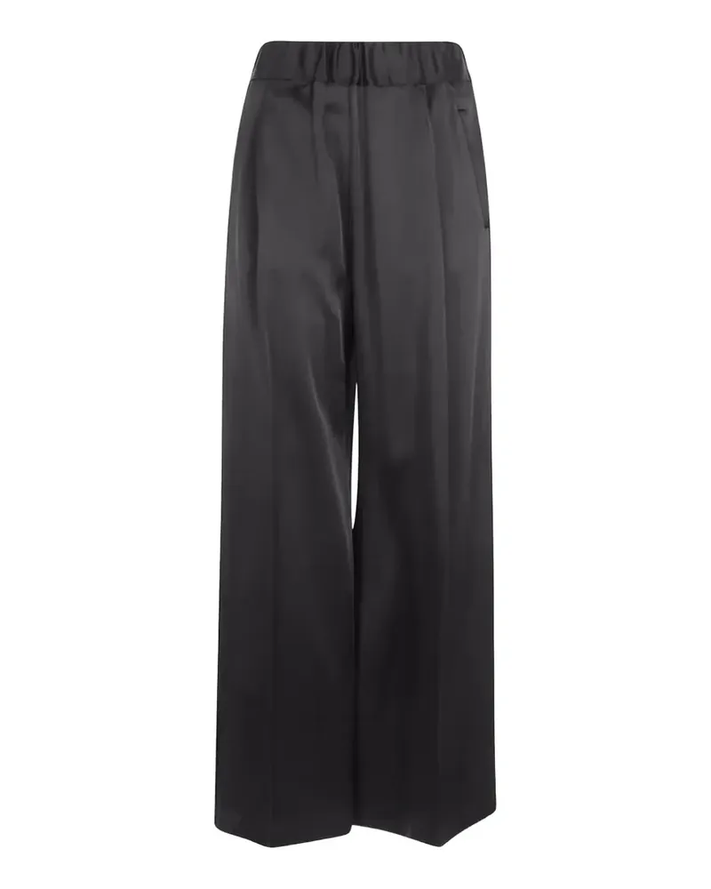 Semicouture Jhonny pressed-crease palazzo pants - Schwarz Schwarz
