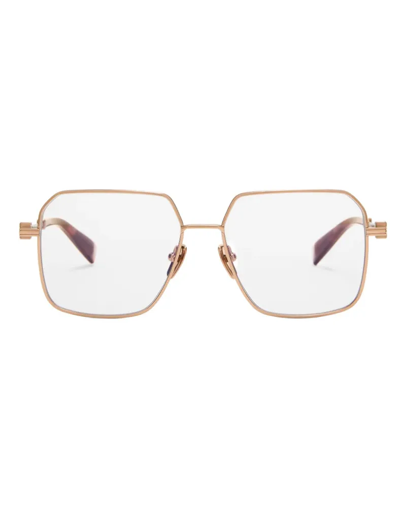 Balmain Focus II Brille mit geometrischem Gestell - Gold Gold