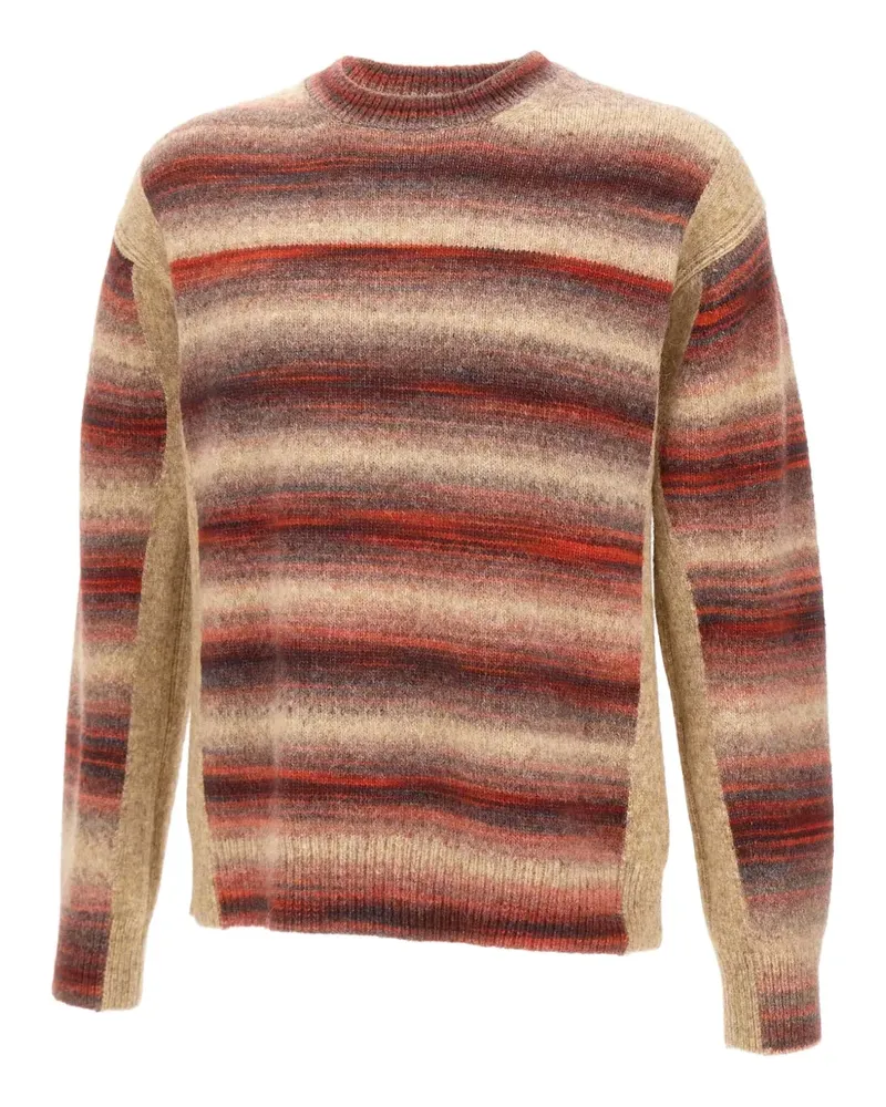 Paul Smith striped panelled sweater - Nude Nude