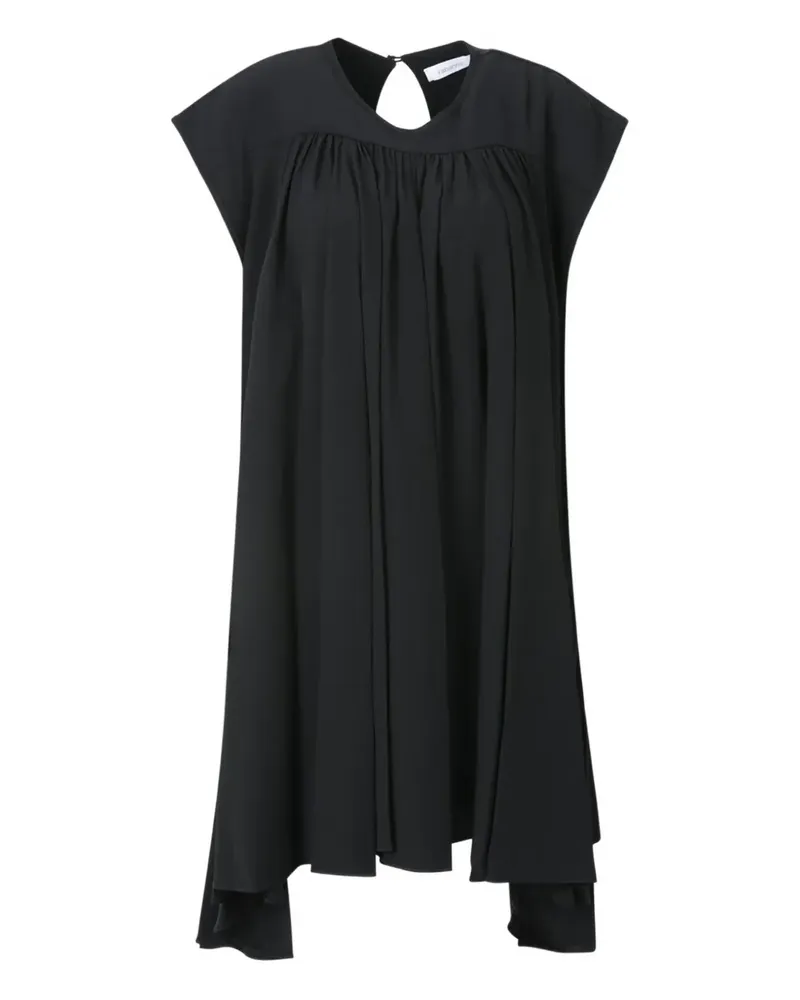 Paco Rabanne Minikleid mit Raffungen - Schwarz Schwarz
