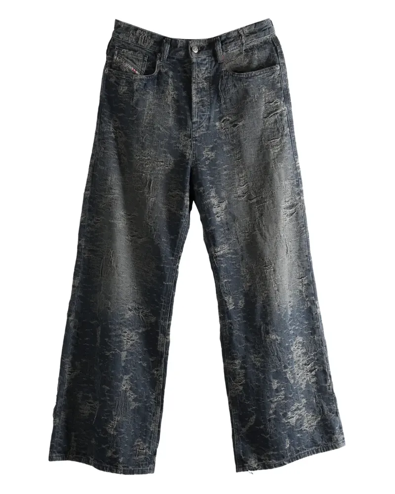 Diesel Jeans im Distressed-Look - Schwarz Schwarz