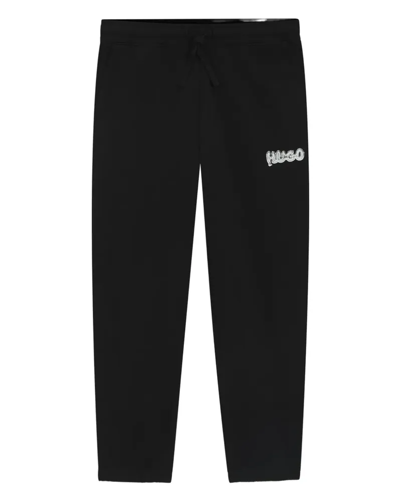 HUGO BOSS Jogginghose mit Logo-Stickerei - Schwarz Schwarz