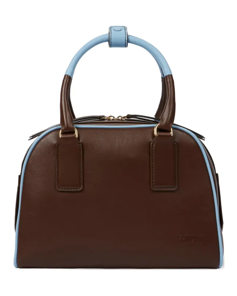 Paul Smith piped top handle satchel - Braun Braun