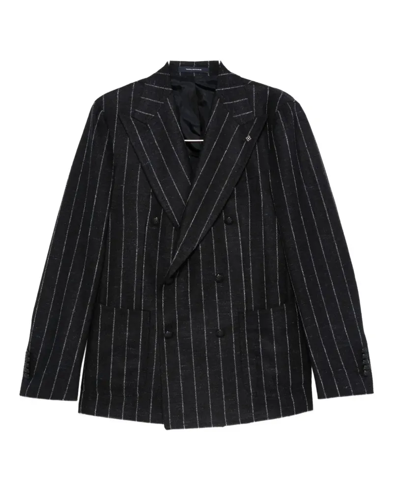 Tagliatore striped double-breasted blazer - Schwarz Schwarz