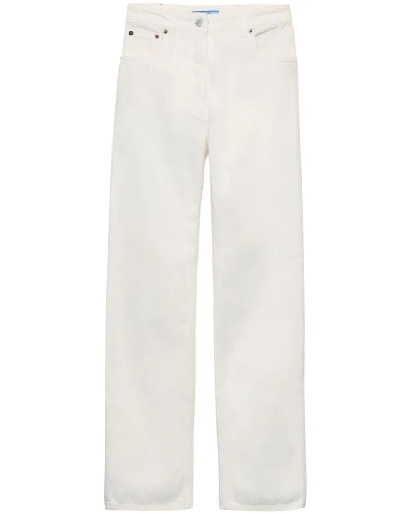 Prada Jeans mit geradem Bein - Weiß Weiß