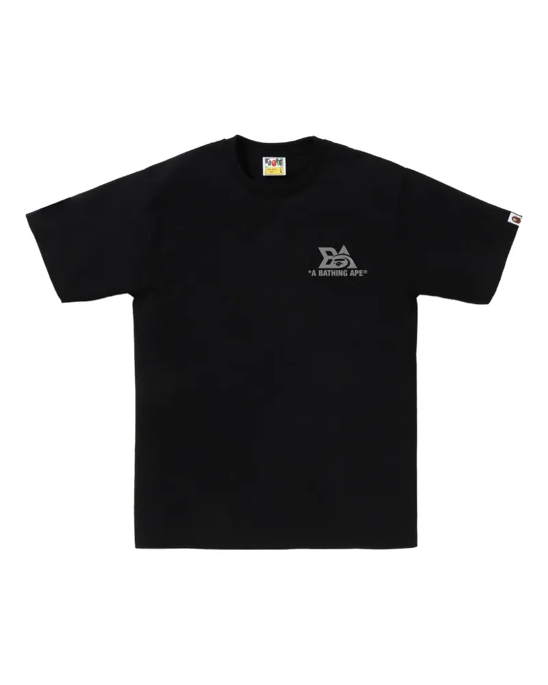 BAPE T-Shirt mit grafischem Logo - Schwarz Schwarz