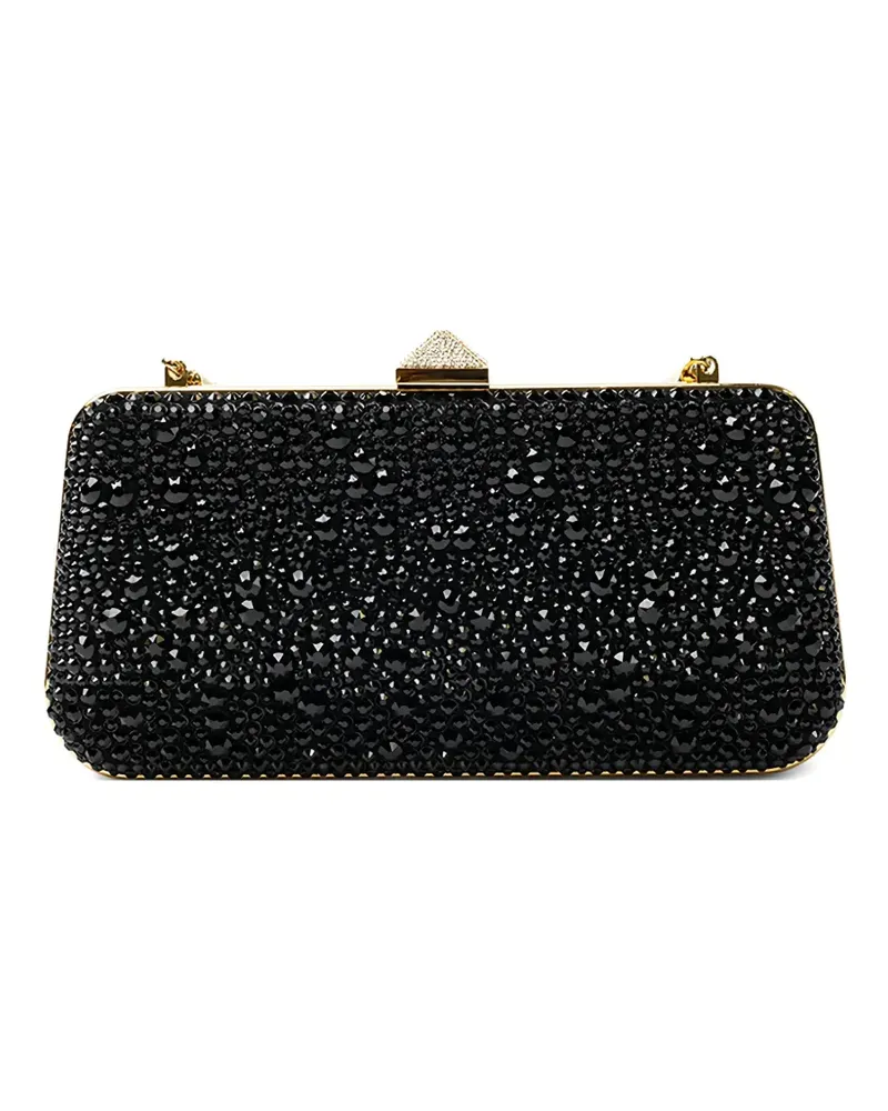 Valentino Garavani Clutch mit Glasverzierung - Schwarz Schwarz