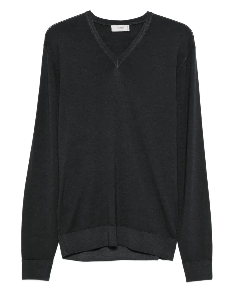 Ferrante Pullover mit V-Ausschnitt - Grau Grau