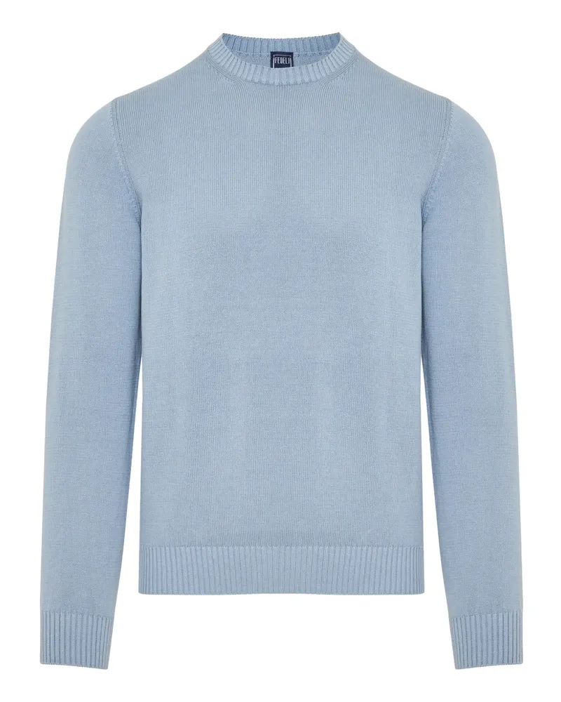 Fedeli Klassischer Pullover - Blau Blau