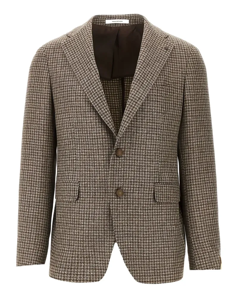 Tagliatore houndstooth single-breasted blazer - Grau Grau