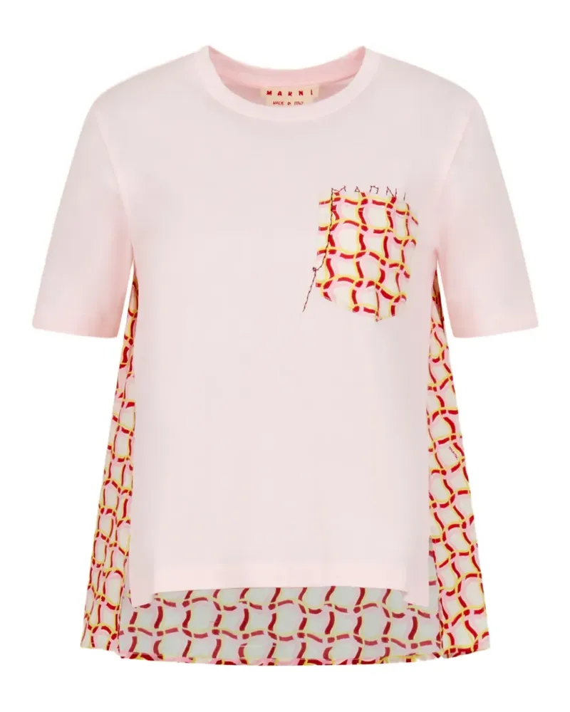 Marni T-Shirt mit Print - Rosa Rosa