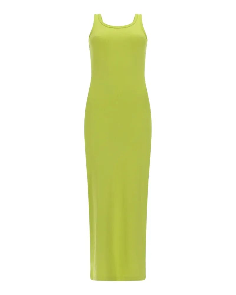 MSGM ribbed-knit sleeveless dress - Grün Grün