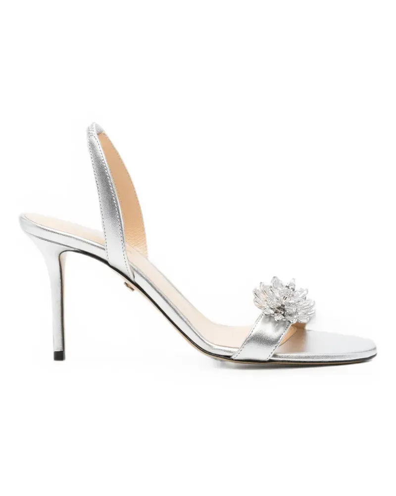 Mach & Mach Sandalen mit Kristallen - Silber Silber