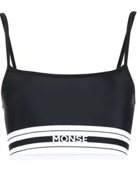 Monse Sport-BH mit Logo Schwarz