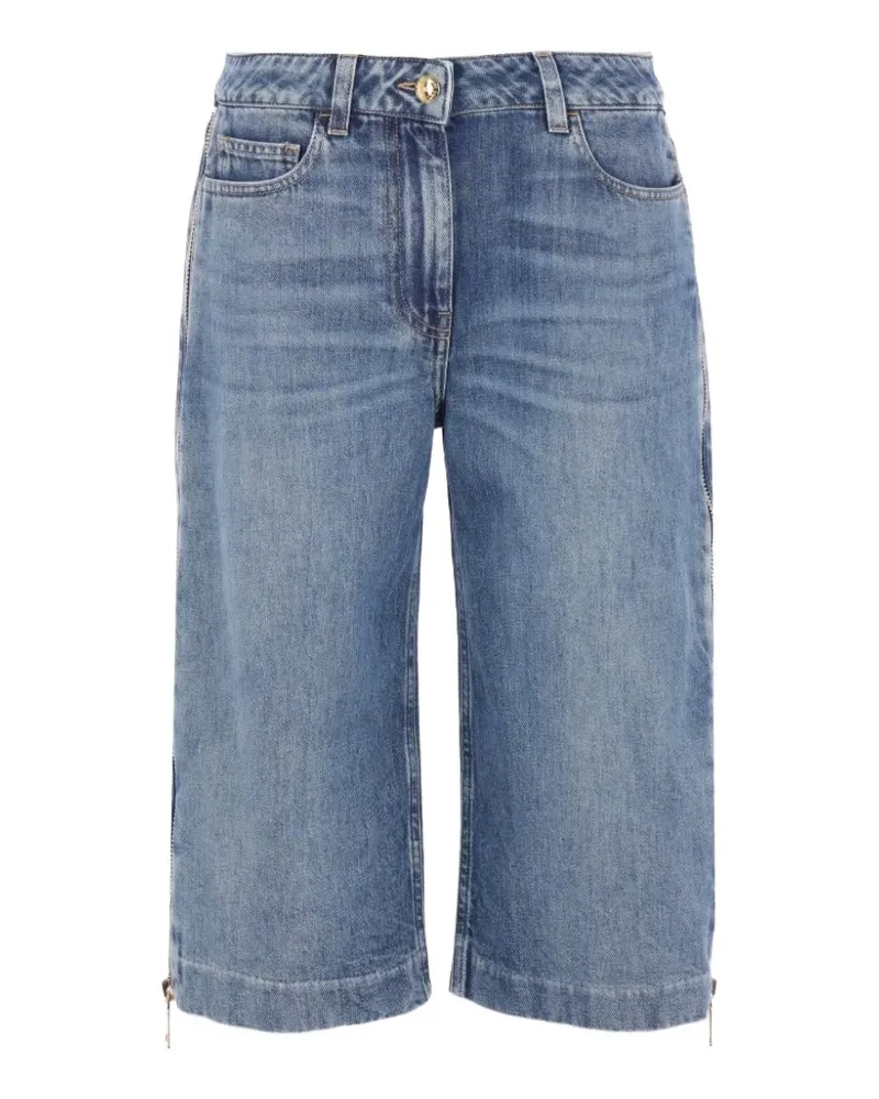 Elisabetta Franchi blue zip shorts - Blau Blau