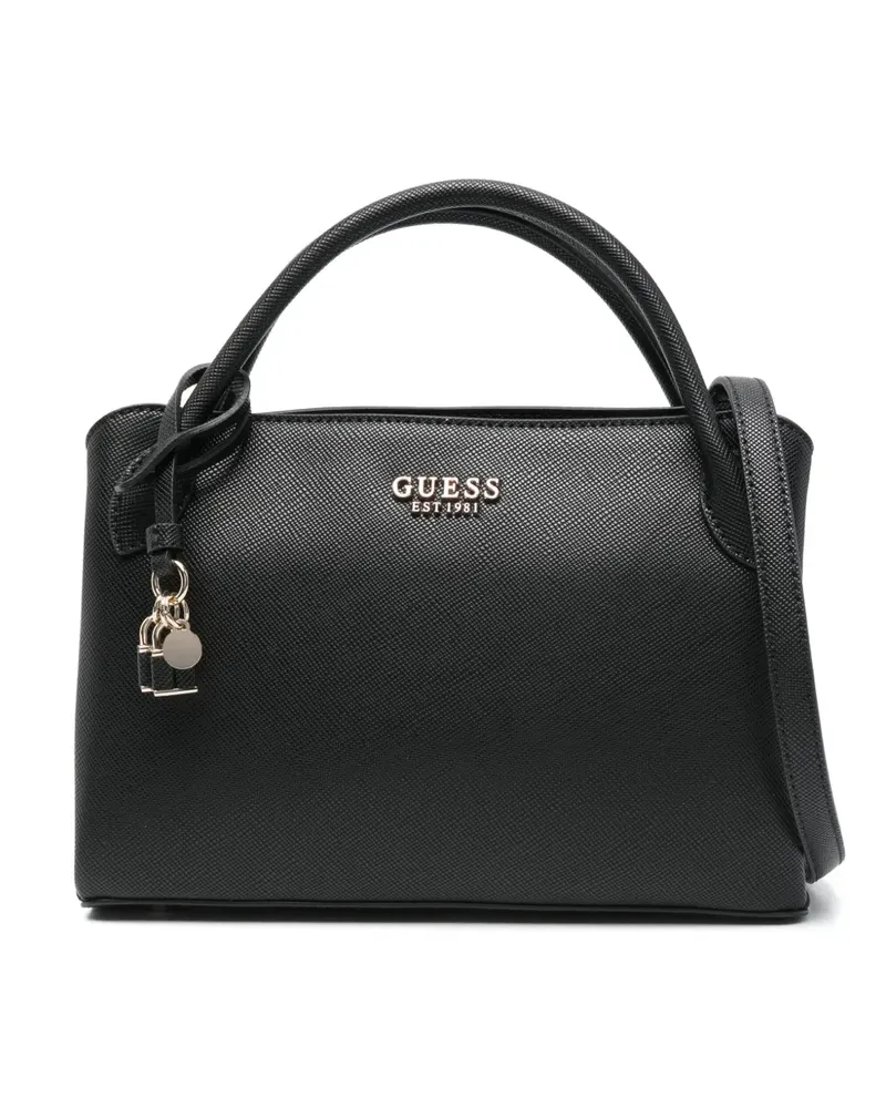 Guess Handtasche mit Logo-Schriftzug - Schwarz Schwarz