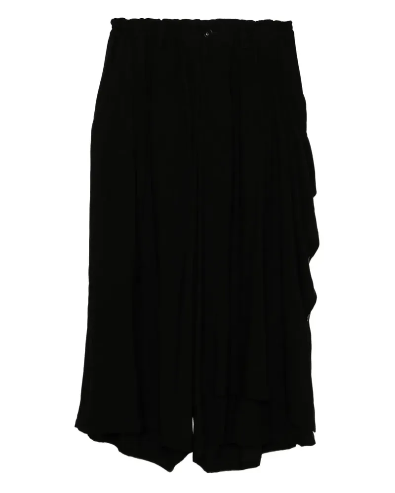 Yohji Yamamoto Hose mit verdrehtem Design - Schwarz Schwarz