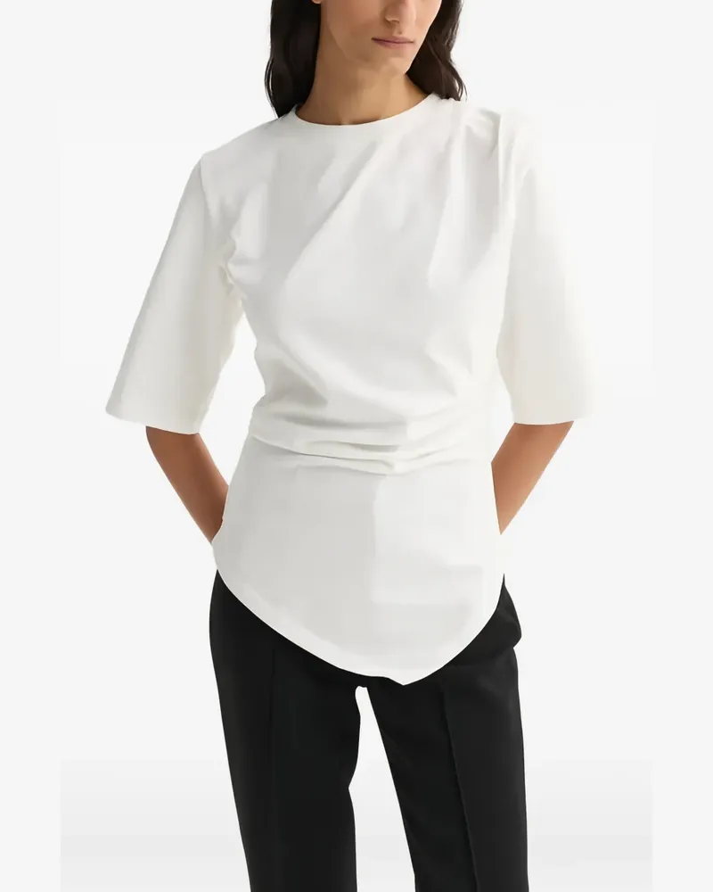 Róhe Drapiertes T-Shirt - Weiß Weiß