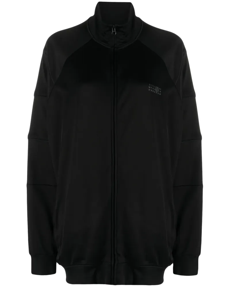 Maison Margiela Sweatshirtjacke mit Stehkragen - Schwarz Schwarz
