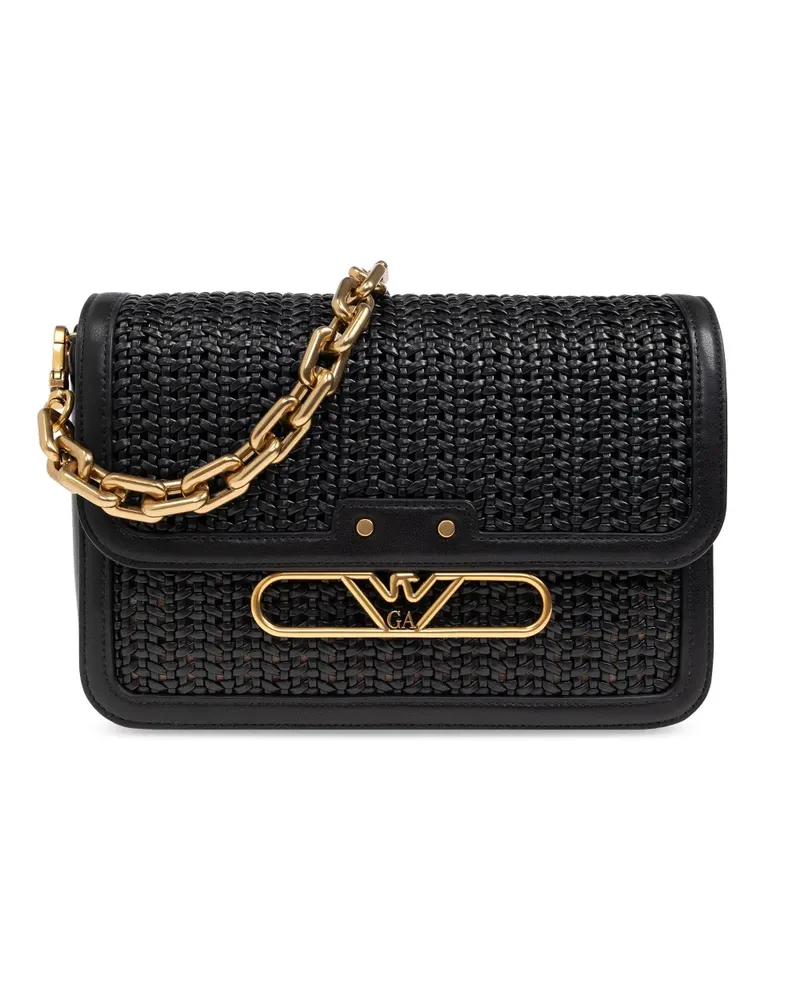 Emporio Armani Schultertasche mit Logo - Schwarz Schwarz