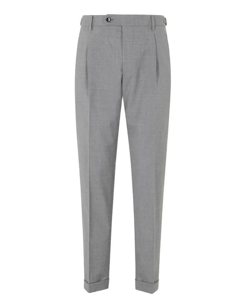 Berwich pleated turn-up trousers - Grau Grau