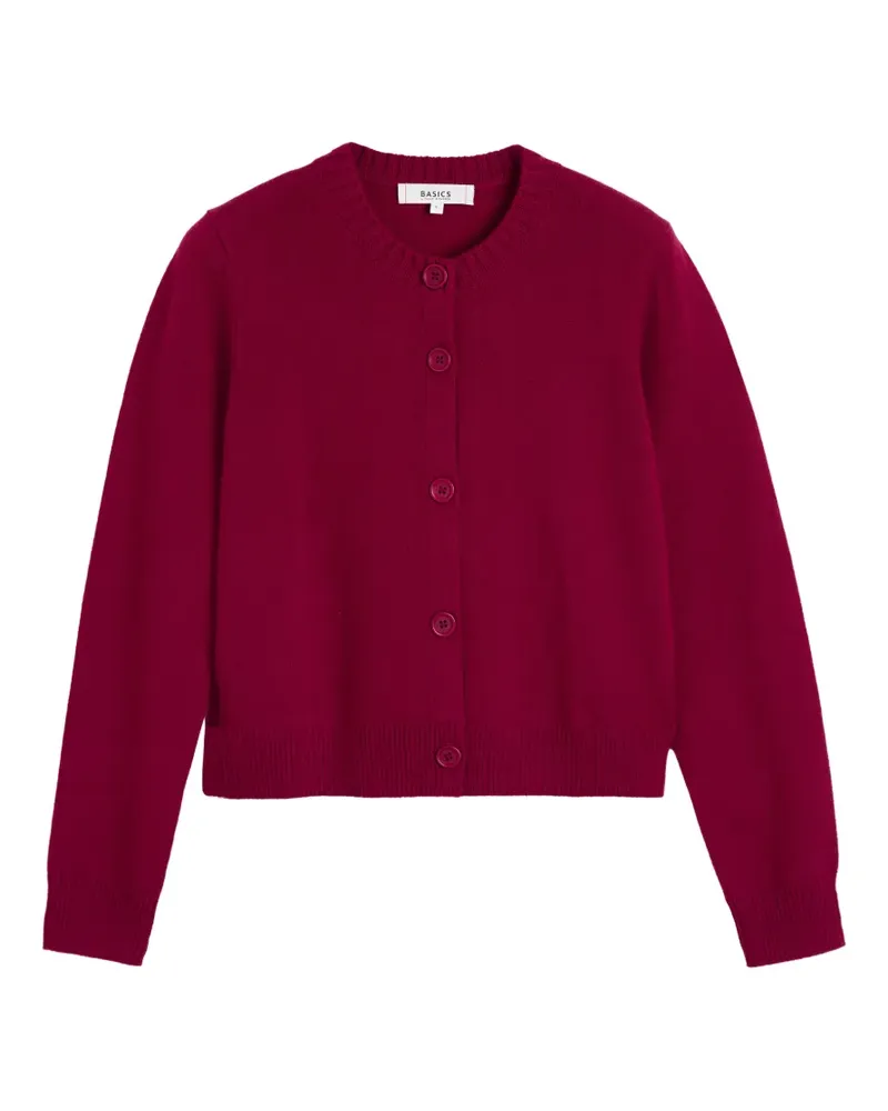 Chinti & Parker Cardigan mit rundem Ausschnitt - Rot Rot
