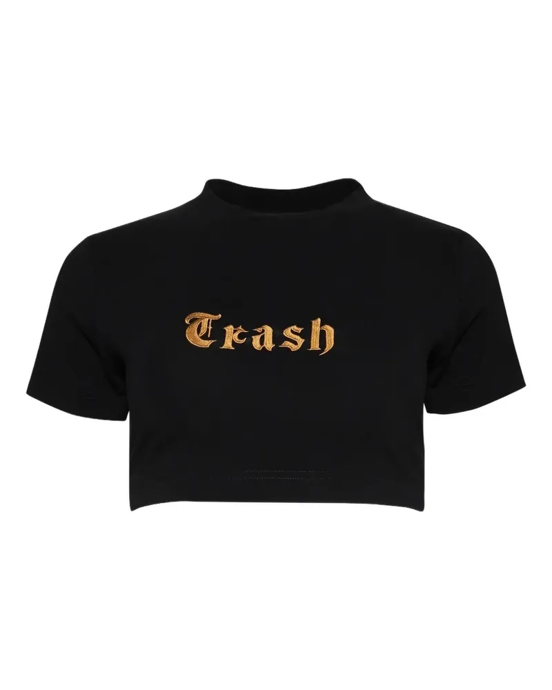VETEMENTS T-Shirt mit Stickerei - Schwarz Schwarz