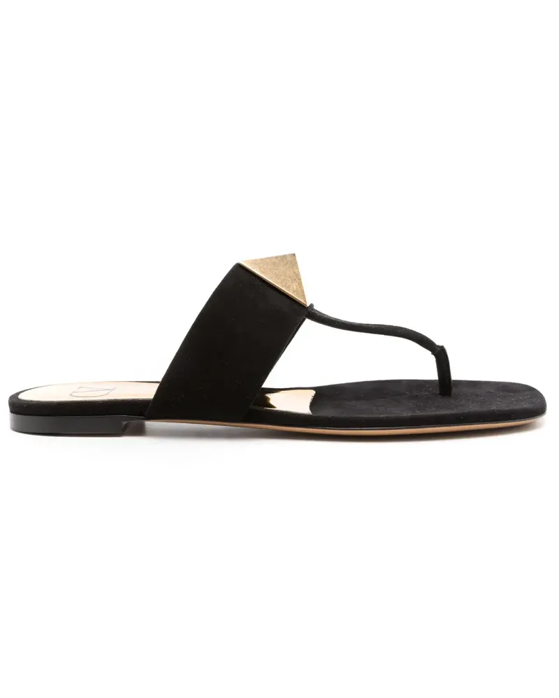 Valentino Garavani Flip-Flops aus Leder - Schwarz Schwarz