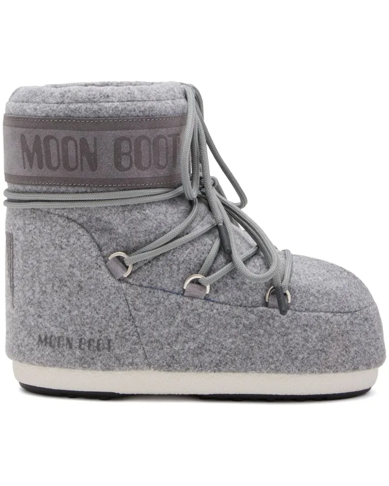 Moon Boot Icon Stiefel mit Logo-Print - Grau Grau