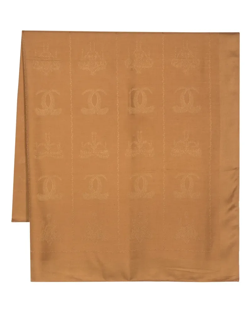 Cartier Seidenschal mit Monogrammmuster - Braun Braun