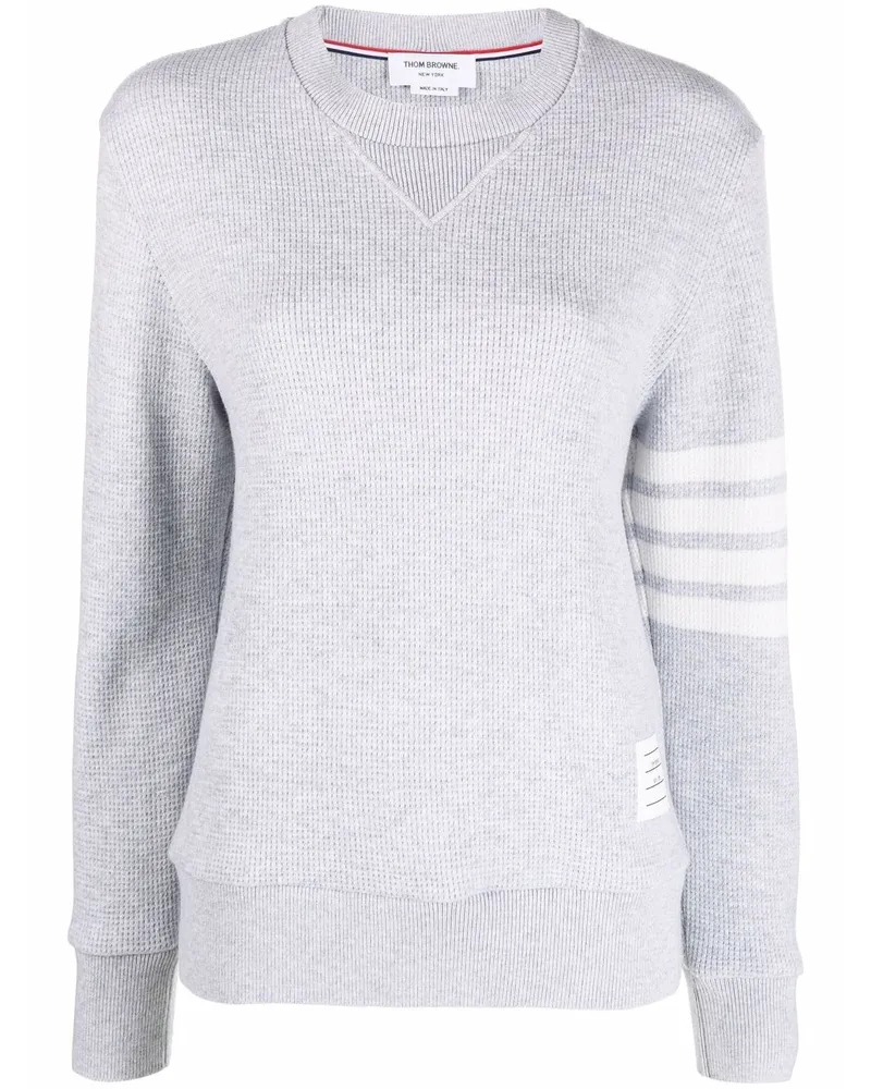 Thom Browne Sweatshirt mit Streifen Grau