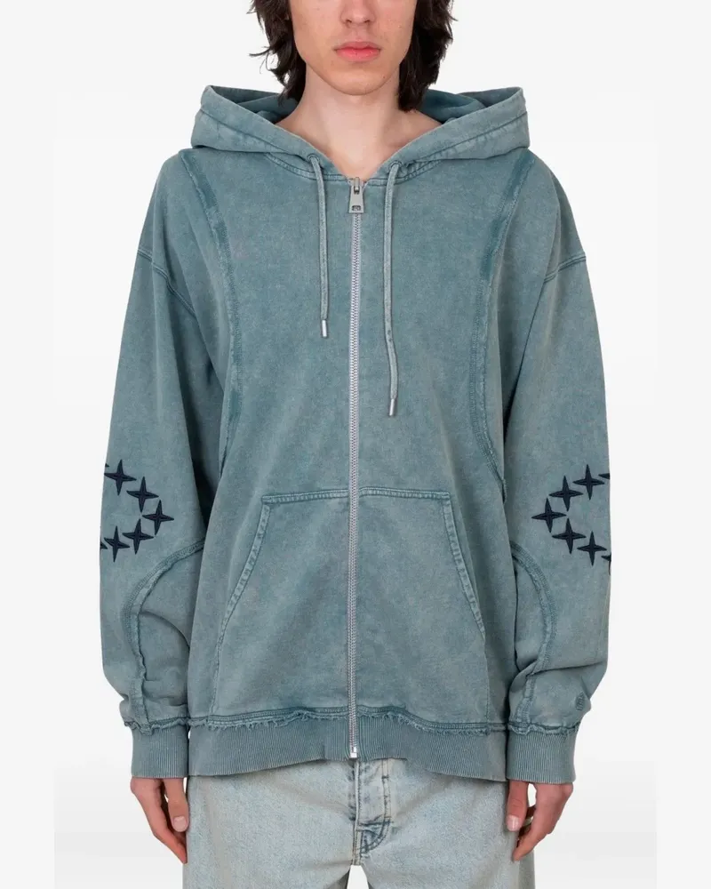 Études Studio Europa Kapuzenjacke mit Logo - Blau Blau