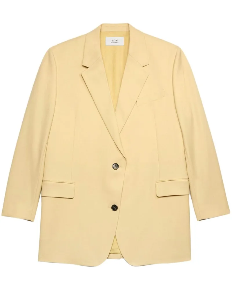 AMI Paris Blazer im Oversized-Look - Gelb Gelb