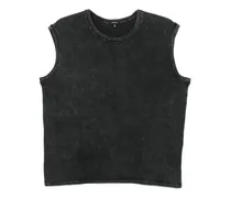 Trägershirt mit Acid-Wash-Effekt - Grau