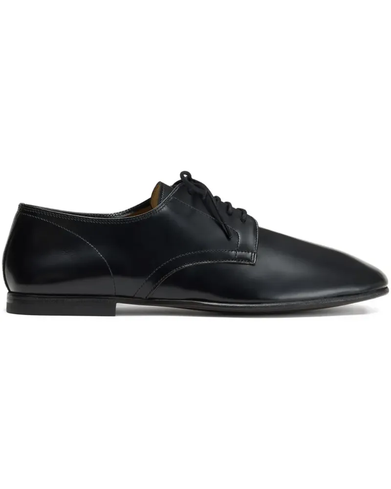 Christophe Lemaire Derby-Schuhe mit eckiger Kappe - Schwarz Schwarz