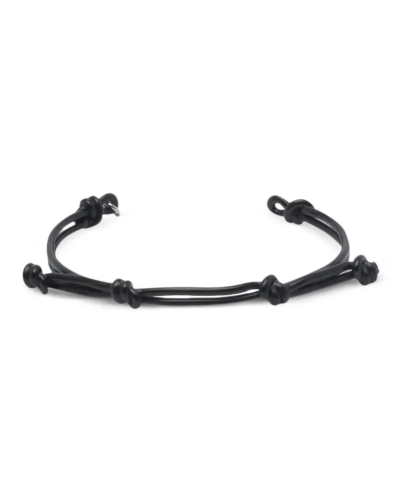 Maison Margiela Armband mit Knotendetail - Schwarz Schwarz