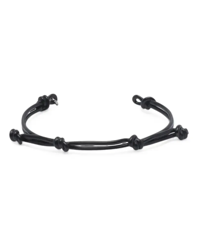 Maison Margiela knot-detail bracelet - Schwarz Schwarz